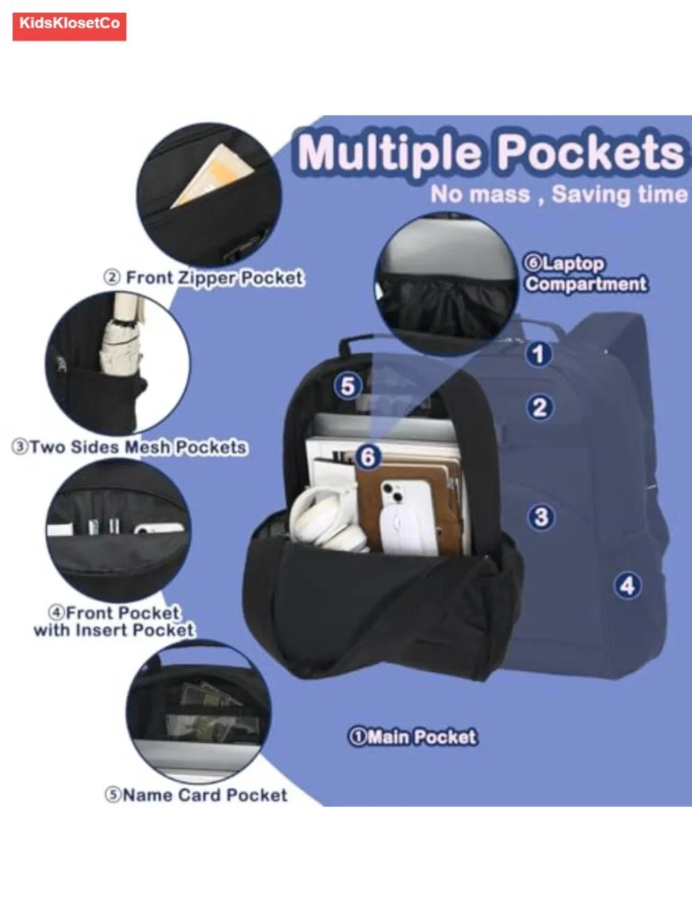 Kids Backpack for Toddler Boys Girls, Lightweight Water Resistant School